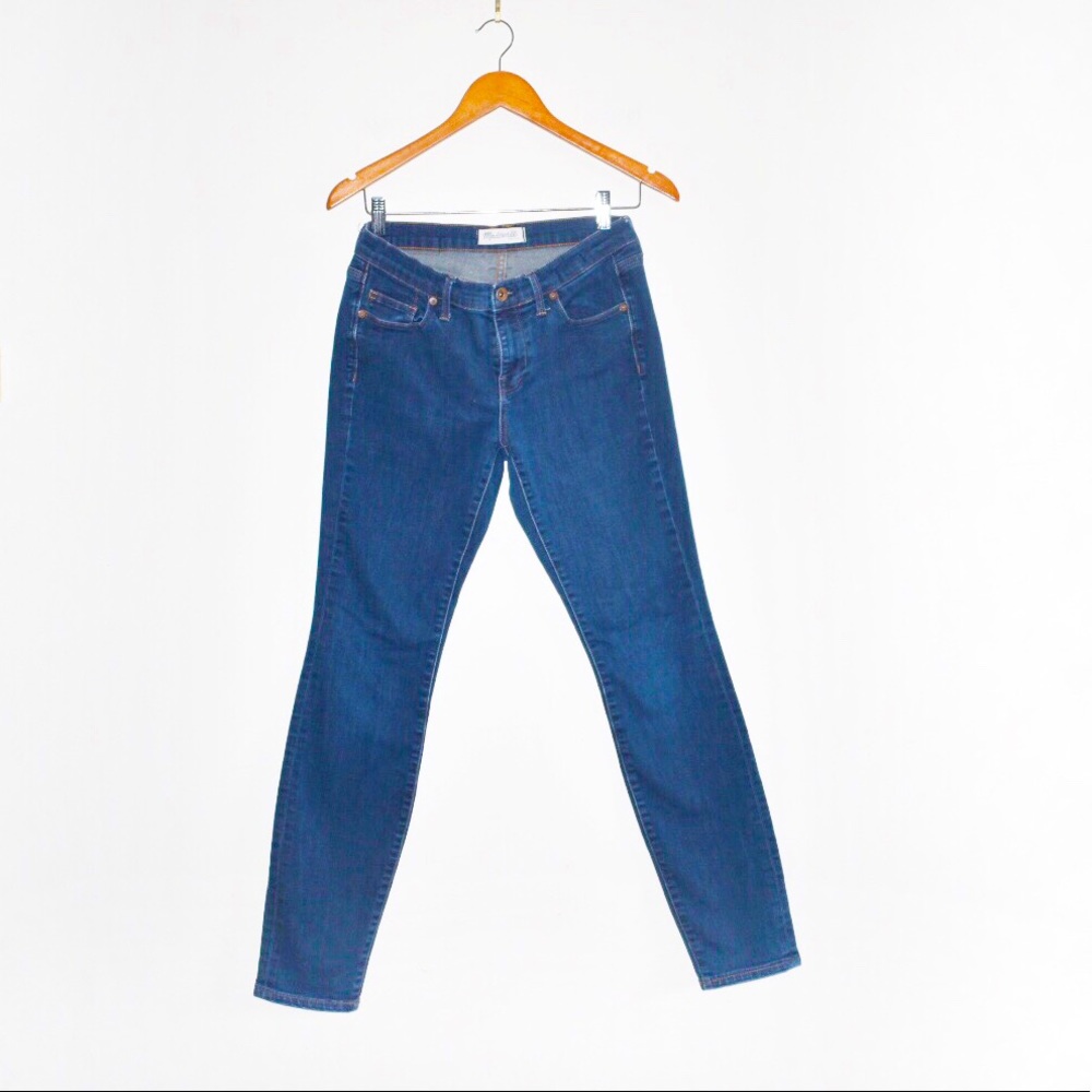 Madewell long mid rise skinny jeans